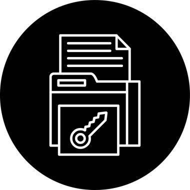 belge simgesi vektör illüstrasyonu