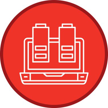 Modern simgenin vektör illüstrasyonu