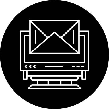 E-posta vektör satırı simgesi