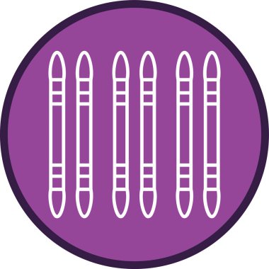 Bir b eksikliği simgesinin vektör çizimi