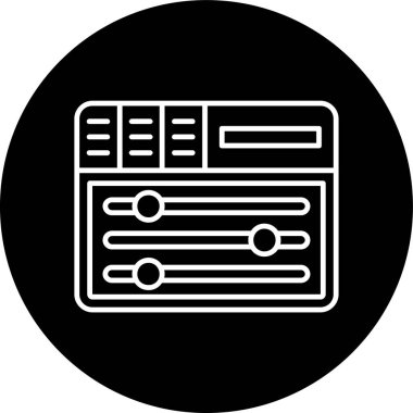 Veri analiz simgesi, vektör illüstrasyonu