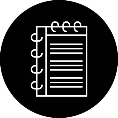 Bir kitap simgesinin vektör illüstrasyonu