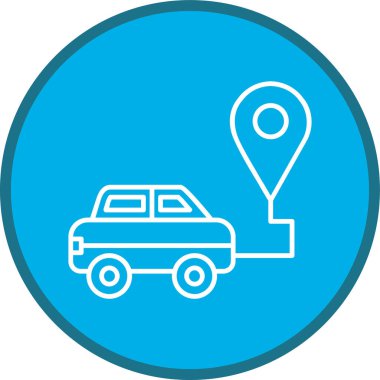 konum. Web simgesi basit illüstrasyon