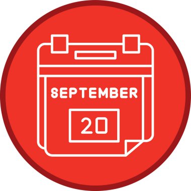 Takvim simgesinin vektör illüstrasyonu