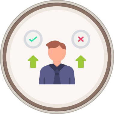 Oklu bir iş adamının vektör çizimi