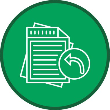 Belge. Web simgesi basit illüstrasyon