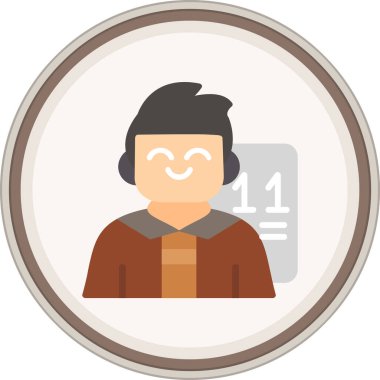 kullanıcı. Web simgesi basit illüstrasyon