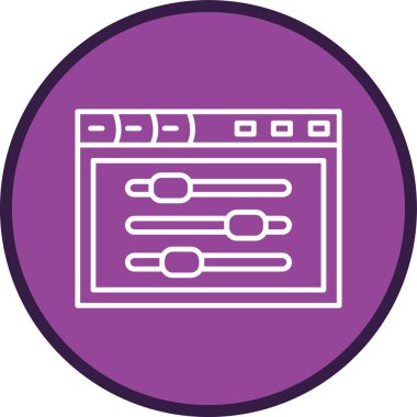 tarayıcı pencere vektör simgesi