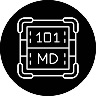 Çip simgesinin vektör illüstrasyonu