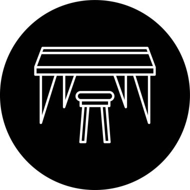 tablo vektör simgesi modern basit vektör illüstrasyonu