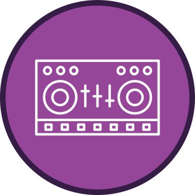 Müzik simgesinin vektör illüstrasyonu