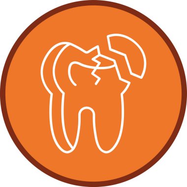 Diş. Web simgesi basit illüstrasyon