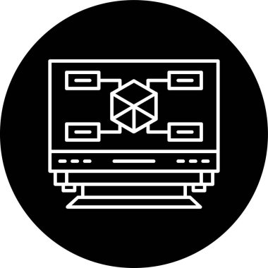 Modern eğitim ikonunun vektör illüstrasyonu