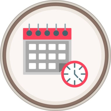 Takvim. Web simgesi basit illüstrasyon