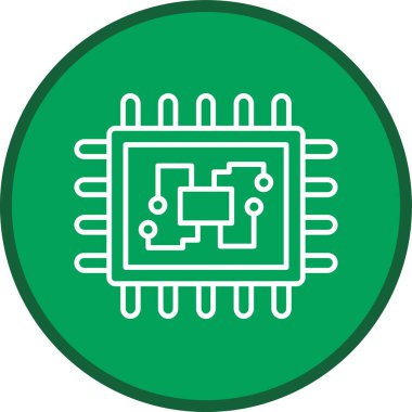 Çip. Web simgesi basit illüstrasyon