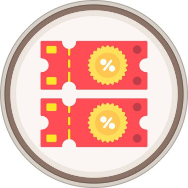 Kumarhane çipleri düz simge, vektör, illüstrasyon