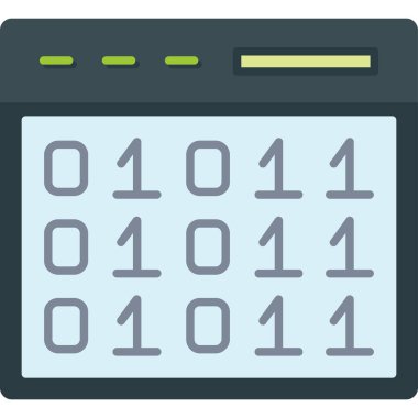 veri kodu vektör illüstrasyonu