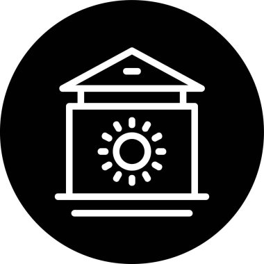 Vektör evi ico, vektör illüstrasyonu