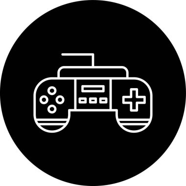 Bir konsol simgesinin vektör illüstrasyonu