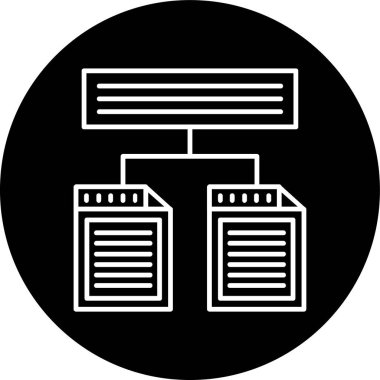 vektör veritabanı simgesi, vektör illüstrasyonu