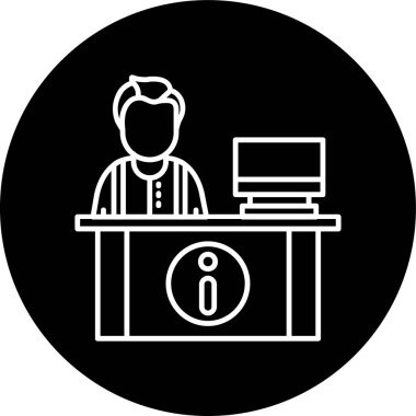 Bir dizüstü bilgisayar simgesinin vektör illüstrasyonu