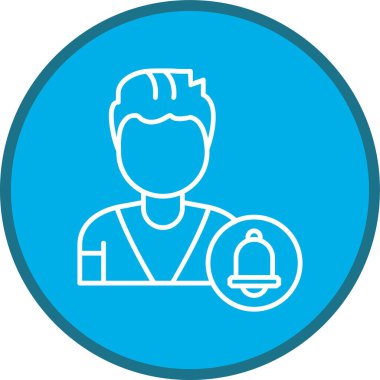 İnsan simgesinin vektör illüstrasyonu