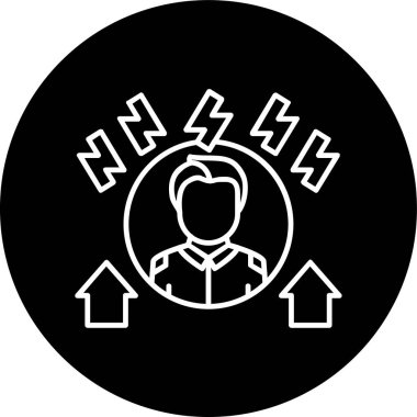 İnsan simgesinin vektör illüstrasyonu