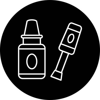 Güzellik ve moda simgesinin vektör çizimi