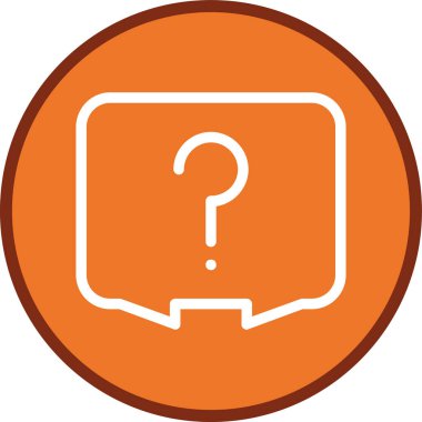 Soru işareti. Vektör çizim