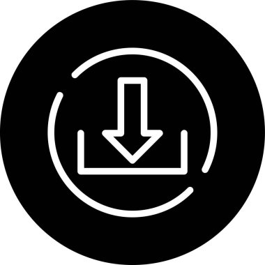 Moda biçimi izole edilmiş arkaplan indirme simgesi