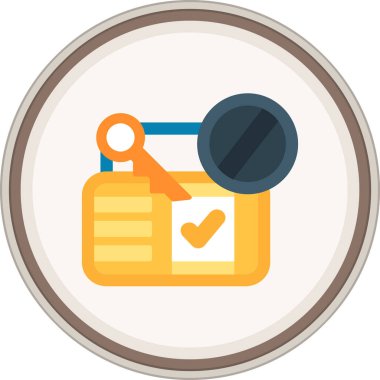 Düz biçimli kontrol listesi simgesi