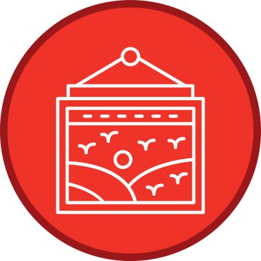 Modern çiftlik simgesinin vektör illüstrasyonu