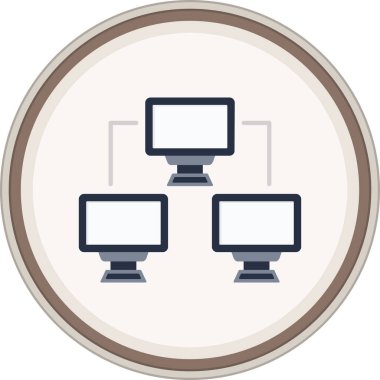 Modern bilgisayar ekranının vektör illüstrasyonu