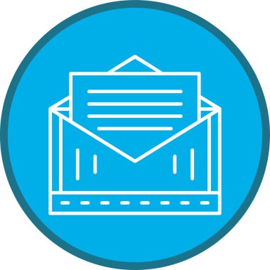 Mektup. Web simgesi basit illüstrasyon