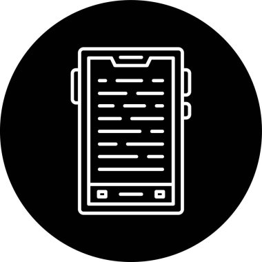 trend biçimi izole edilmiş arkaplan tablet simgesi