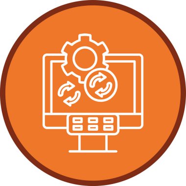 seo modern simgesinin vektör illüstrasyonu