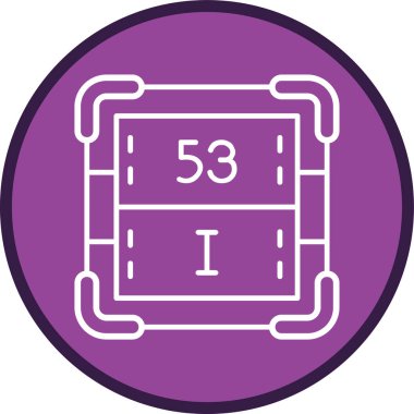 Bir takvim simgesinin vektör illüstrasyonu