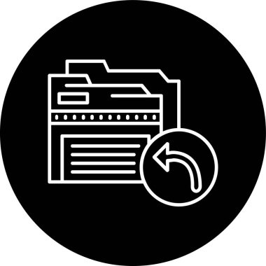 belge simgesi vektör illüstrasyonu