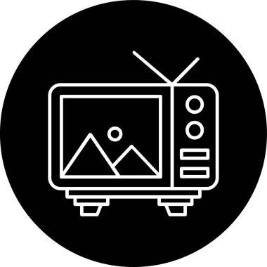 tv simge vektör çizim