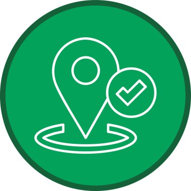 konum simgesi vektör illüstrasyonu