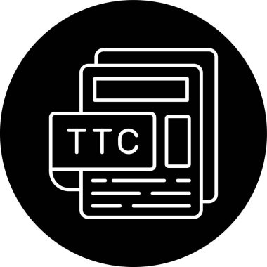 Belge simgesinin vektör illüstrasyonu