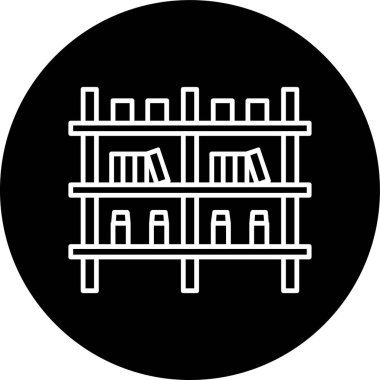 Bir bina simgesinin vektör illüstrasyonu