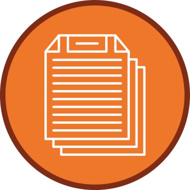 Bir dizin simgesinin vektör illüstrasyonu