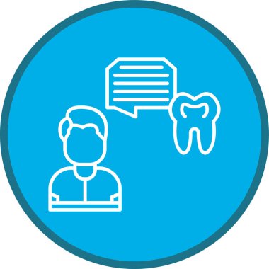 diş simgesi vektör illüstrasyonu