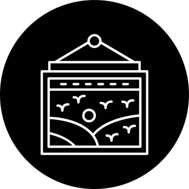 Modern bir simgenin vektör illüstrasyonu