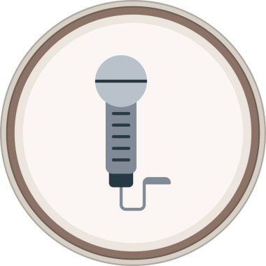 Bir mikrofonun vektör çizimi