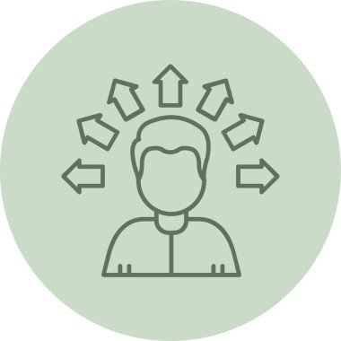 User green Circle. Vector Illustration For Web Use