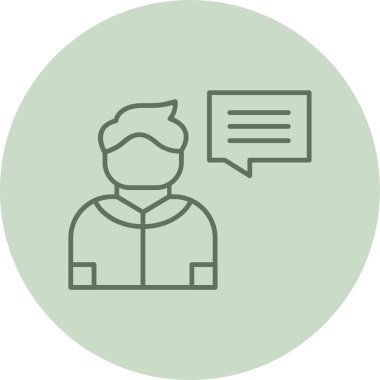 Yeşil Çember. Web Kullanımı için Vektör İllüstrasyonu