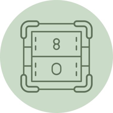 Oxygen green Circle. Vector Illustration For Web Use