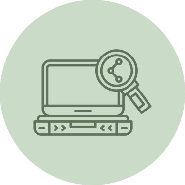 Sharing green Circle. Vector Illustration For Web Use